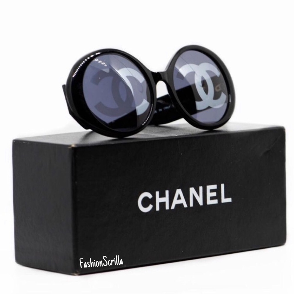 CHANEL 1993 Runway CC Logo round lens sunnies - Picture 15 of 17